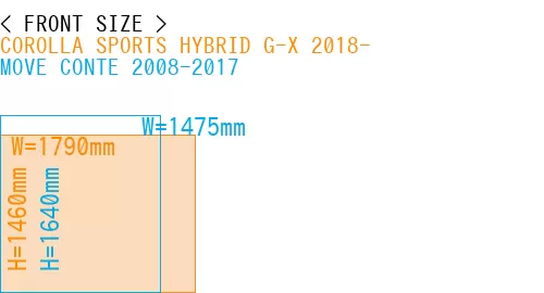 #COROLLA SPORTS HYBRID G-X 2018- + MOVE CONTE 2008-2017